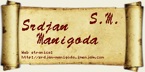 Srđan Manigoda vizit kartica
